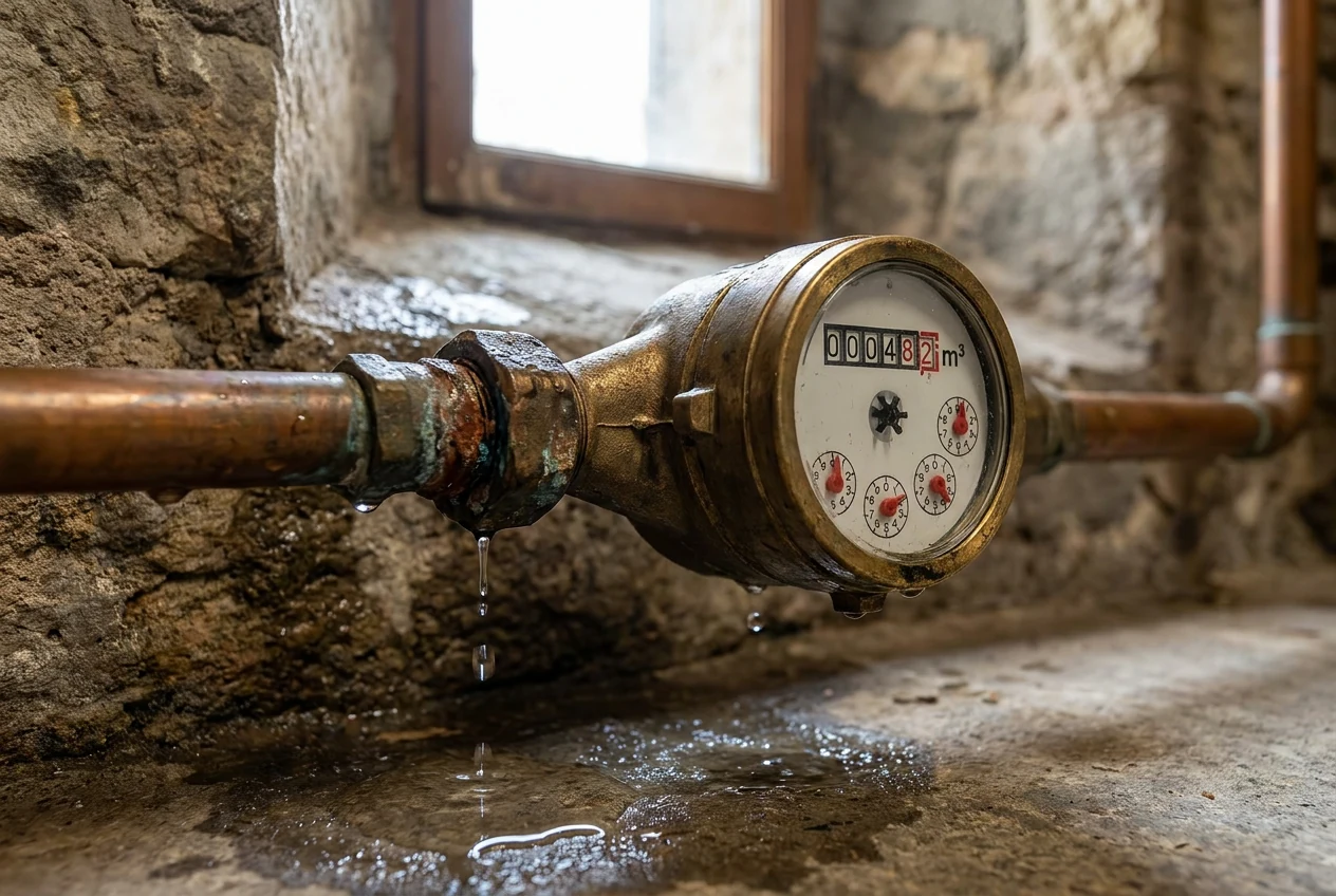 Compteur d'eau à Morières-lès-Avignon