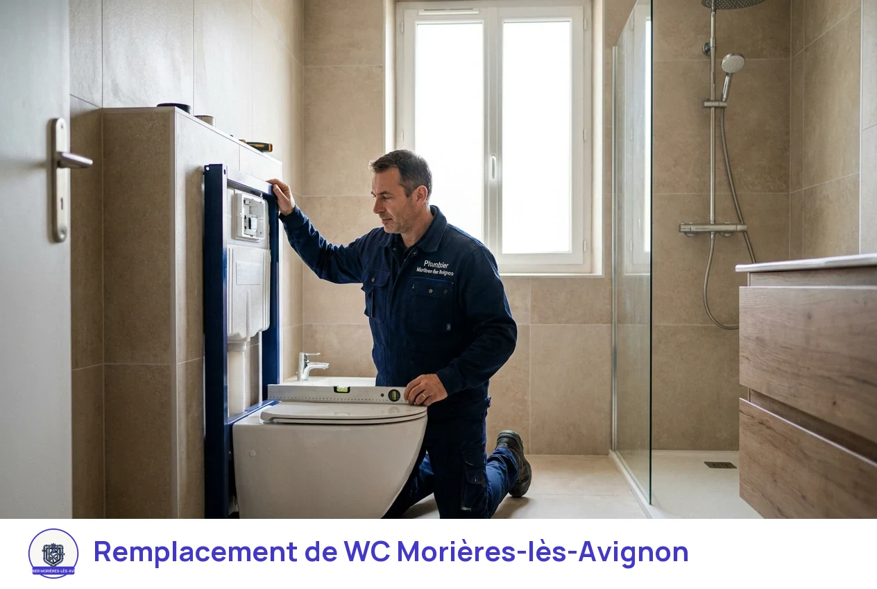 Remplacement de WC à Morières-lès-Avignon